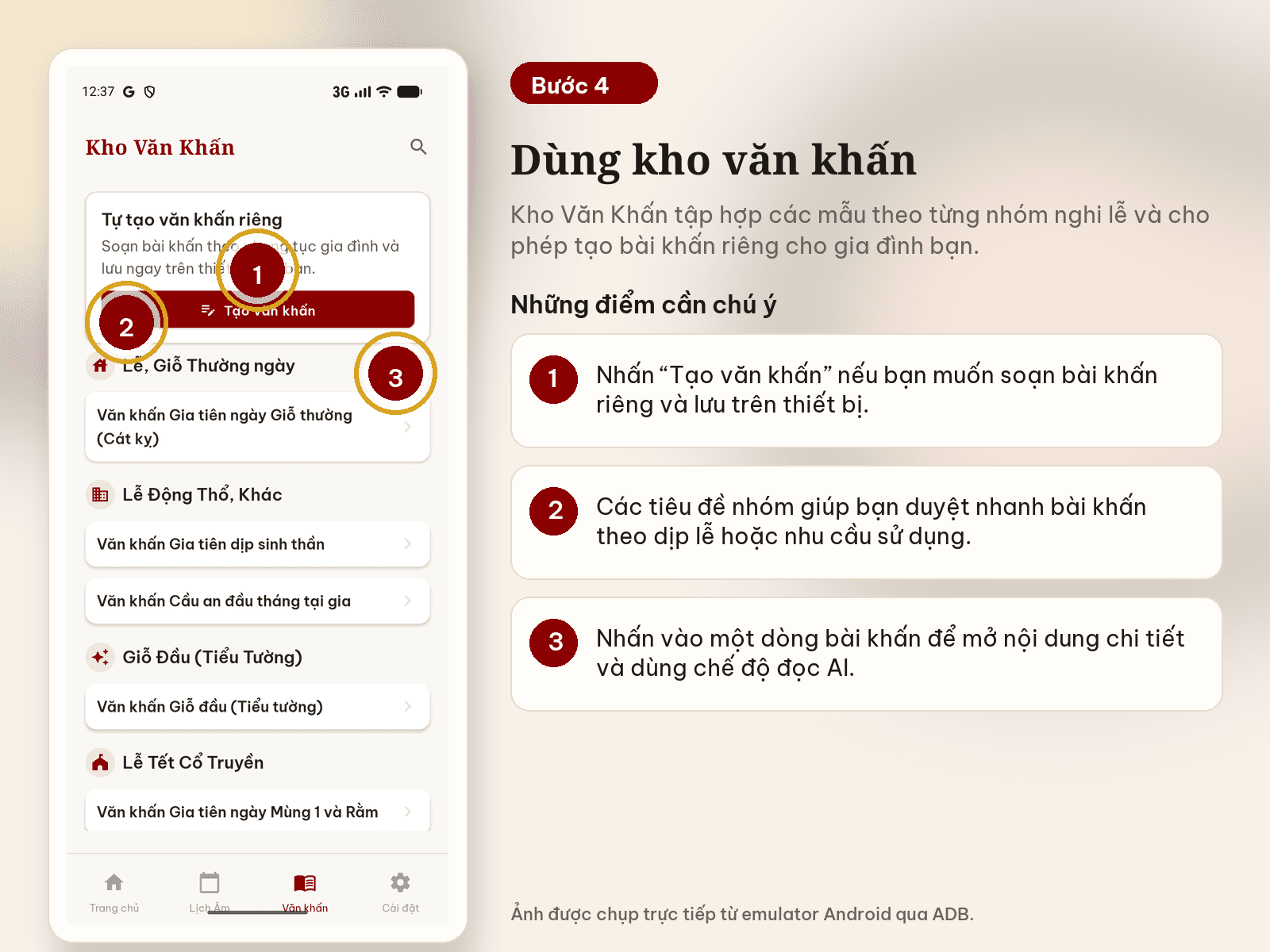 Kho văn khấn được phân loại theo từng dịp lễ